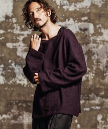 mlt5763- ウール混起毛ボートネックカットソー(JIH-R1198)