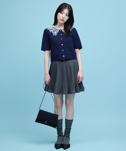 JILL by JILL STUART(ジルバイジルスチュアート)の「ベルト付きプリーツミニスカート(スカート・レディース・ベージュ系その他/グレー/ブラウン・FREE)」の1枚目の写真