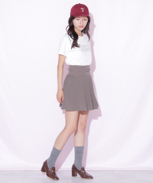 JILL by JILL STUART(ジルバイジルスチュアート)の「ベルト付きプリーツミニスカート(スカート・レディース・ベージュ系その他/グレー/ブラウン・FREE)」の14枚目の写真
