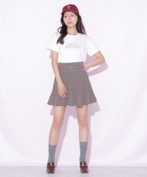 JILL by JILL STUART(ジルバイジルスチュアート)の「ベルト付きプリーツミニスカート(スカート・レディース・ベージュ系その他/グレー/ブラウン・FREE)」の11枚目の写真