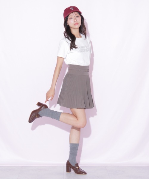 JILL by JILL STUART(ジルバイジルスチュアート)の「ベルト付きプリーツミニスカート(スカート・レディース・ベージュ系その他/グレー/ブラウン・FREE)」の13枚目の写真