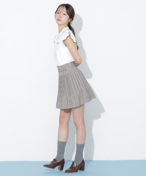 JILL by JILL STUART(ジルバイジルスチュアート)の「ベルト付きプリーツミニスカート(スカート・レディース・ベージュ系その他/グレー/ブラウン・FREE)」の19枚目の写真