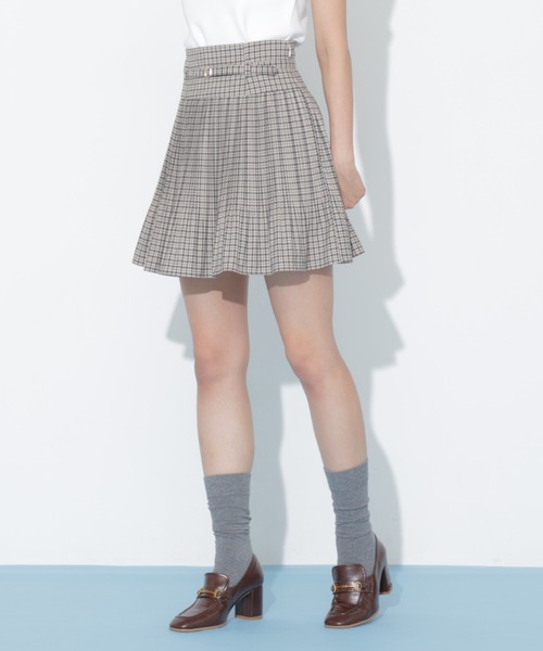 JILL by JILL STUART(ジルバイジルスチュアート)の「ベルト付きプリーツミニスカート(スカート・レディース・ベージュ系その他/グレー/ブラウン・FREE)」の21枚目の写真