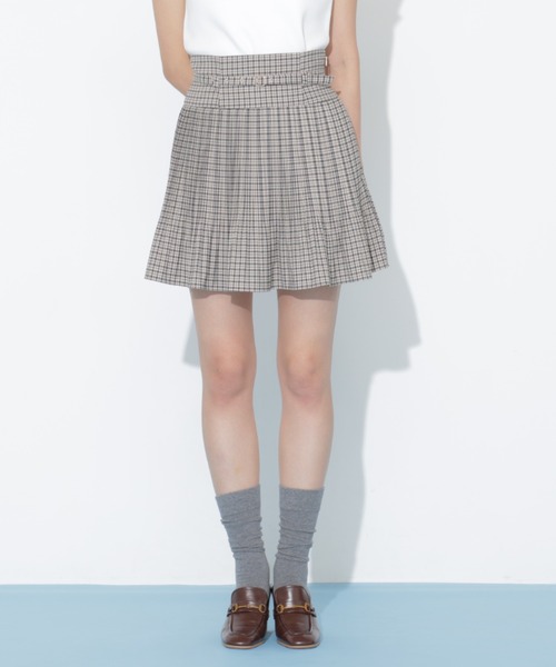 JILL by JILL STUART(ジルバイジルスチュアート)の「ベルト付きプリーツミニスカート(スカート・レディース・ベージュ系その他/グレー/ブラウン・FREE)」の20枚目の写真