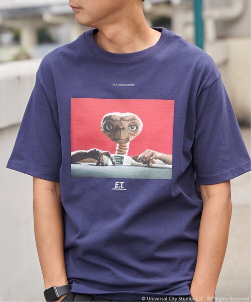 VENCEEXCHANGE(ヴァンスエクスチェンジ)の「『 E.T. 』デザイン フォトプリントTシャツ(Tシャツ/カットソー・メンズ・ホワイト/サックスブルー/ネイビー・M/L/LL/S)」の17枚目の写真