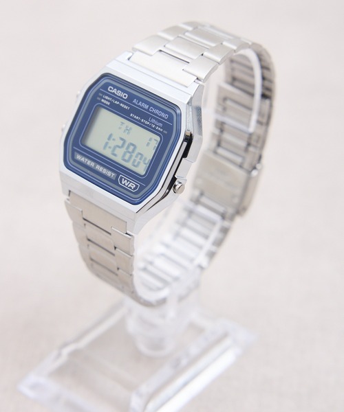 CASIO(カシオ)の「CASIO カシオ:CASIO CLASSIC A158WEA(アナログ腕時計・レディース・ネイビー/ブラック/シルバー・FREE)」の3枚目の写真