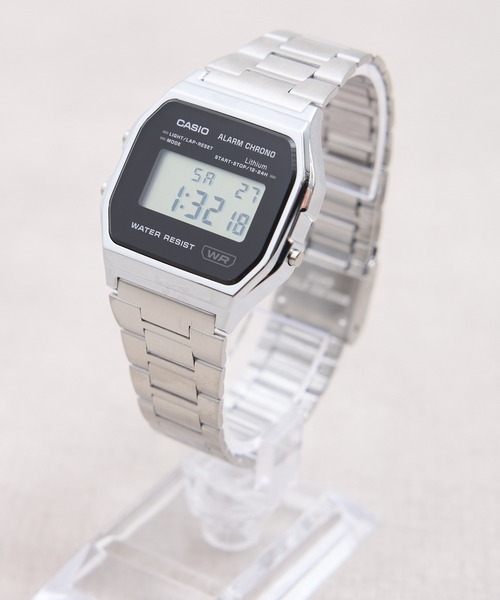 CASIO(カシオ)の「CASIO カシオ:CASIO CLASSIC A158WEA(アナログ腕時計・レディース・ネイビー/ブラック/シルバー・FREE)」の2枚目の写真