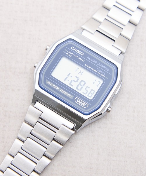 CASIO(カシオ)の「CASIO カシオ:CASIO CLASSIC A158WEA(アナログ腕時計・レディース・ネイビー/ブラック/シルバー・FREE)」の6枚目の写真