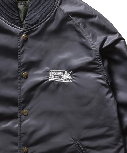 ROTAR(ローター)の「TIQ Nylon Pharaoh Court(スタジャン・メンズ・チャコール/ネイビー/ブラック・X-LARGE/LARGE/MEDIUM)」の19枚目の写真