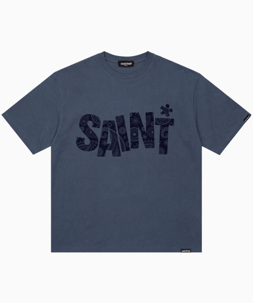 SAINTPAIN(セイントペイン)の「SPセイントパターン半袖Tシャツネイビー(Tシャツ/カットソー・レディース・その他・MEDIUM/LARGE)」の1枚目の写真
