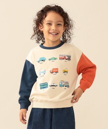 BEAMS mini | ワーキングカー スウェット 2026FW (90~130cm)レジャー はたらくくるま 車 通園 通学(スウェット)