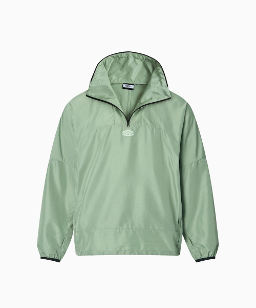 MENASOO(ミナス)の「Unisex Easy Move Half Zip_Mint(ナイロンジャケット・レディース・ミント・1/2)」の9枚目の写真