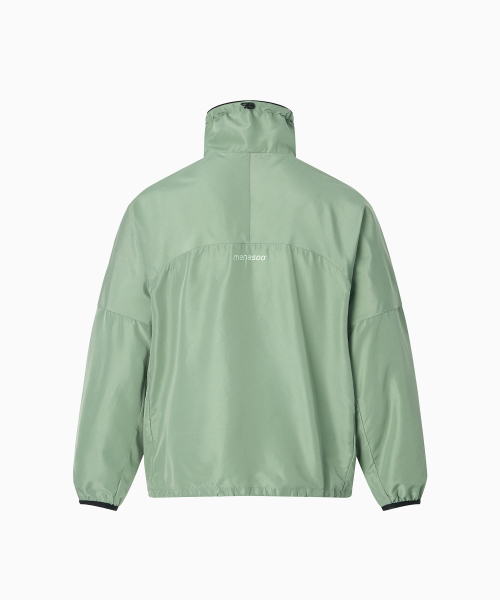 MENASOO(ミナス)の「Unisex Easy Move Half Zip_Mint(ナイロンジャケット・レディース・ミント・1/2)」の11枚目の写真