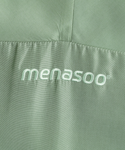 MENASOO(ミナス)の「Unisex Easy Move Half Zip_Mint(ナイロンジャケット・レディース・ミント・1/2)」の15枚目の写真