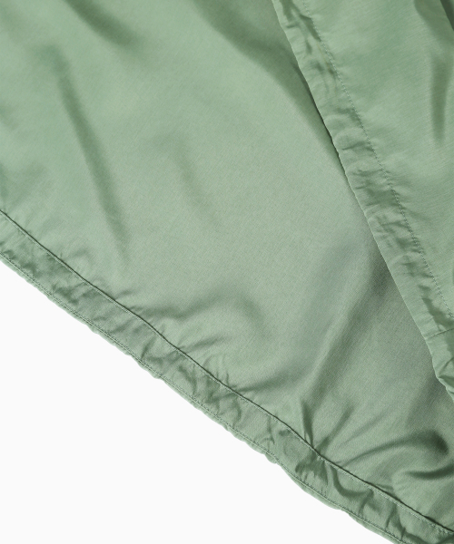 MENASOO(ミナス)の「Unisex Easy Move Half Zip_Mint(ナイロンジャケット・レディース・ミント・1/2)」の18枚目の写真