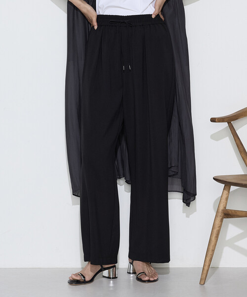 COMME CA(コムサ)の「〔 TALLサイズ 〕 トリポリカラミ ワイドパンツ(その他パンツ・レディース・ブラック・13号)」の7枚目の写真