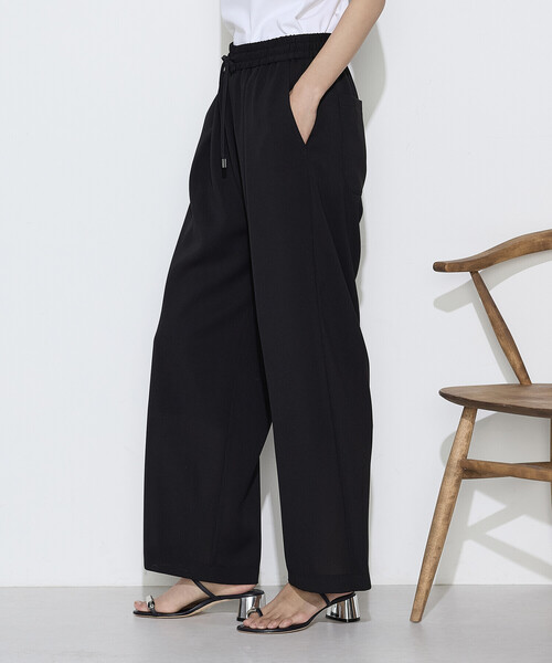 COMME CA(コムサ)の「〔 TALLサイズ 〕 トリポリカラミ ワイドパンツ(その他パンツ・レディース・ブラック・13号)」の9枚目の写真