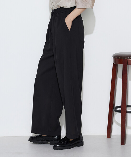 COMME CA(コムサ)の「〔 TALLサイズ 〕 トリポリカラミ ワイドパンツ(その他パンツ・レディース・ブラック・13号)」の12枚目の写真