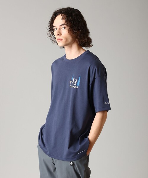 Columbia(コロンビア)の「UVカット 速乾 Columbia/ レイクトゥアベニュー グラフィック ショートスリーブTシャツ /コロンビア(Tシャツ/カットソー・メンズ・ネイビー/ホワイト系その他2/オレンジ系その他/ホワイト系その他/ブルー系その他/ホワイト/イエロー系その他/イエロー/ヘザーグレー/オレンジ・S/L/XL/M)」の6枚目の写真