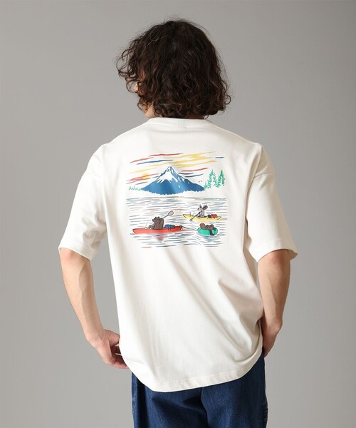 Columbia(コロンビア)の「UVカット 速乾 Columbia/ レイクトゥアベニュー グラフィック ショートスリーブTシャツ /コロンビア(Tシャツ/カットソー・メンズ・ネイビー/ホワイト系その他2/オレンジ系その他/ホワイト系その他/ブルー系その他/ホワイト/イエロー系その他/イエロー/ヘザーグレー/オレンジ・S/L/XL/M)」の2枚目の写真