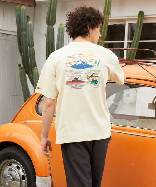 Columbia(コロンビア)の「UVカット 速乾 Columbia/ レイクトゥアベニュー グラフィック ショートスリーブTシャツ /コロンビア(Tシャツ/カットソー・メンズ・ネイビー/ホワイト系その他2/オレンジ系その他/ホワイト系その他/ブルー系その他/ホワイト/イエロー系その他/イエロー/ヘザーグレー/オレンジ・S/L/XL/M)」の7枚目の写真