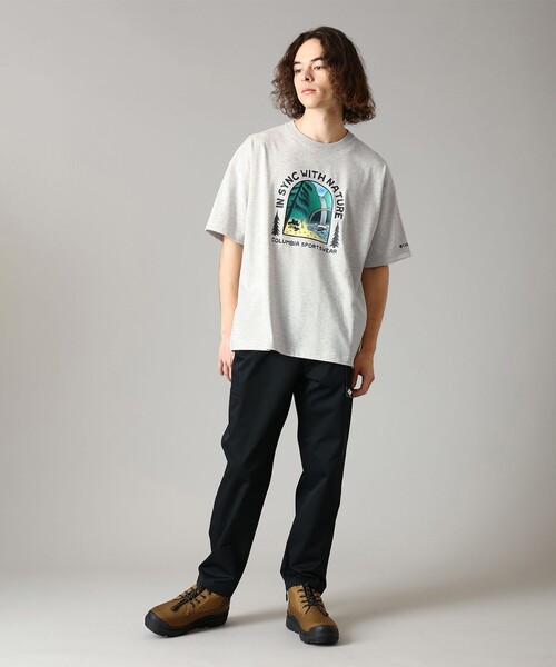 Columbia(コロンビア)の「UVカット 速乾 Columbia/ レイクトゥアベニュー グラフィック ショートスリーブTシャツ /コロンビア(Tシャツ/カットソー・メンズ・ネイビー/ホワイト系その他2/オレンジ系その他/ホワイト系その他/ブルー系その他/ホワイト/イエロー系その他/イエロー/ヘザーグレー/オレンジ・S/L/XL/M)」の12枚目の写真