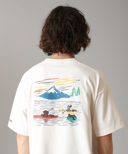Columbia(コロンビア)の「UVカット 速乾 Columbia/ レイクトゥアベニュー グラフィック ショートスリーブTシャツ /コロンビア(Tシャツ/カットソー・メンズ・ネイビー/ホワイト系その他2/オレンジ系その他/ホワイト系その他/ブルー系その他/ホワイト/イエロー系その他/イエロー/ヘザーグレー/オレンジ・S/L/XL/M)」の13枚目の写真