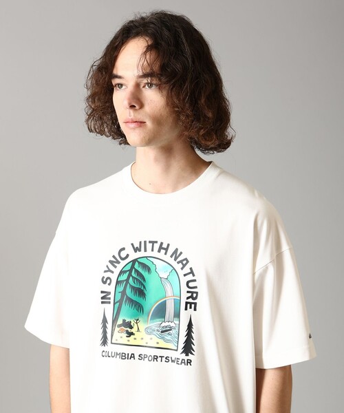 Columbia(コロンビア)の「UVカット 速乾 Columbia/ レイクトゥアベニュー グラフィック ショートスリーブTシャツ /コロンビア(Tシャツ/カットソー・メンズ・ネイビー/ホワイト系その他2/オレンジ系その他/ホワイト系その他/ブルー系その他/ホワイト/イエロー系その他/イエロー/ヘザーグレー/オレンジ・S/L/XL/M)」の15枚目の写真