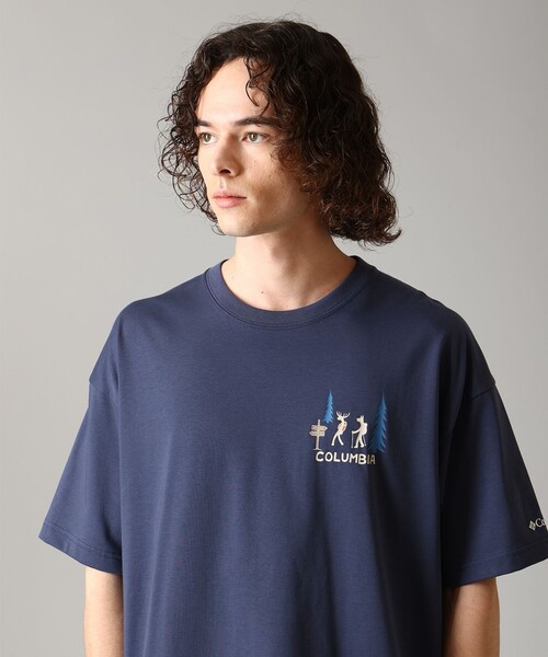 Columbia(コロンビア)の「UVカット 速乾 Columbia/ レイクトゥアベニュー グラフィック ショートスリーブTシャツ /コロンビア(Tシャツ/カットソー・メンズ・ネイビー/ホワイト系その他2/オレンジ系その他/ホワイト系その他/ブルー系その他/ホワイト/イエロー系その他/イエロー/ヘザーグレー/オレンジ・S/L/XL/M)」の21枚目の写真