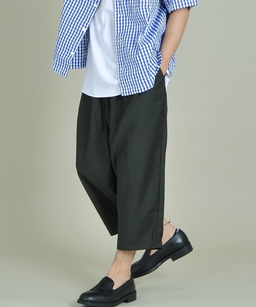 SHIPS JET BLUE（シップスジェットブルー）の「《一部追加予約》 SHIPS JET BLUE: T/R ガウチョパンツ■（その他パンツ・メンズ・オリーブ/ネイビー/ブラック/グレー・MEDIUM/SMALL）」の3枚目の写真
