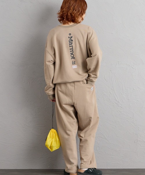 MARMOT（マーモット）の「【WEB先行予約】[Marmot/マーモット] 別注 ワンポイントロゴ刺繍スウェットパンツ（スウェットパンツ・レディース・ベージュ/ブラック/アッシュグレー・L/M/S/XL）」の18枚目の写真