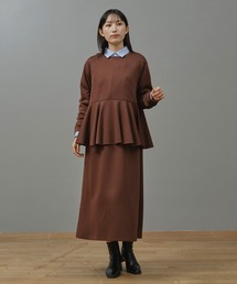 Nunc.（ヌンク）の「ペプラムコンビワンピース（ワンピース）」