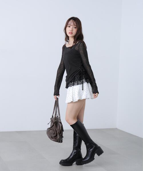 FREE'S MART(フリーズマート)の「◆メランジドロストレースティアードキャミセット(Tシャツ/カットソー・レディース・ホワイト系その他/グレー/ブラウン/ブラック・FREE)」の11枚目の写真