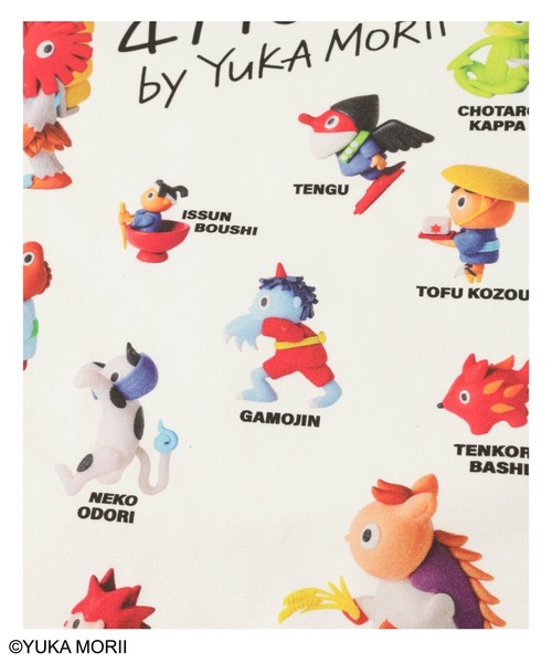 Mac-House(マックハウス)の「【47YOKAI /47ようかい】キャラクターいっぱいトートバッグ(トートバッグ・メンズ・ホワイト・FREE)」の6枚目の写真