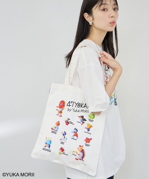 Mac-House(マックハウス)の「【47YOKAI /47ようかい】キャラクターいっぱいトートバッグ(トートバッグ・メンズ・ホワイト・FREE)」の10枚目の写真