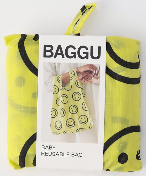 BAGGU(バグー)の「BAGGU/バグゥ BABY BAGGU(エコバッグ/サブバッグ・レディース・ブルー/ホワイト/ネイビー/ピンク/イエロー・ONE SIZE)」の12枚目の写真