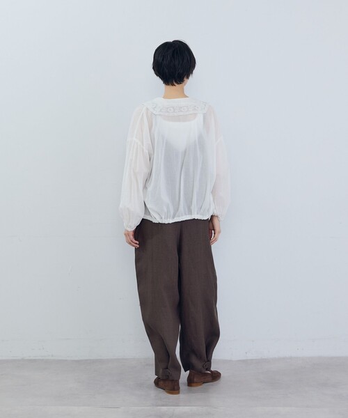 ADIEU TRISTESSE(アデュートリステス)の「リネンサロペット(サロペット/オーバーオール・レディース・カーキ/ブラウン・38)」の8枚目の写真