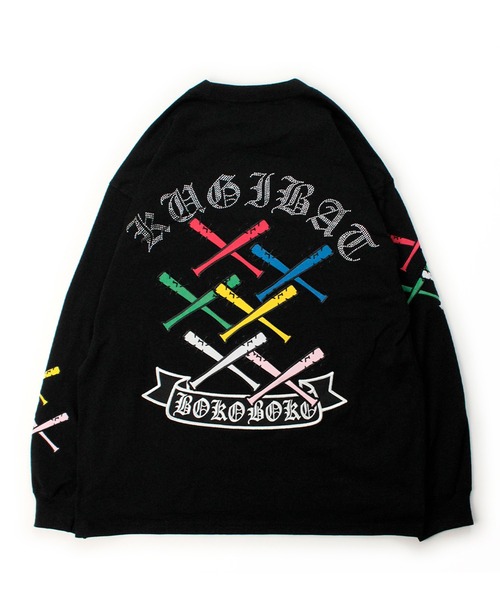 GALFY(ガルフィー)の「【GALFY/ガルフィー】釘バットHERTS ロンTee(Tシャツ/カットソー・メンズ・ホワイト/ブラック/グレー系カモフラージュ・M/L/XL)」の7枚目の写真