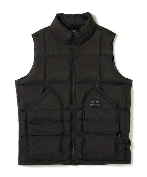 GRIP SWANY(グリップスワニー)の「【TAION-002VZWK-GS】 CORDURA DOWN VEST(ダウンベスト・メンズ・ブラック/オリーブ・S/M/L/XL/XXL)」の1枚目の写真