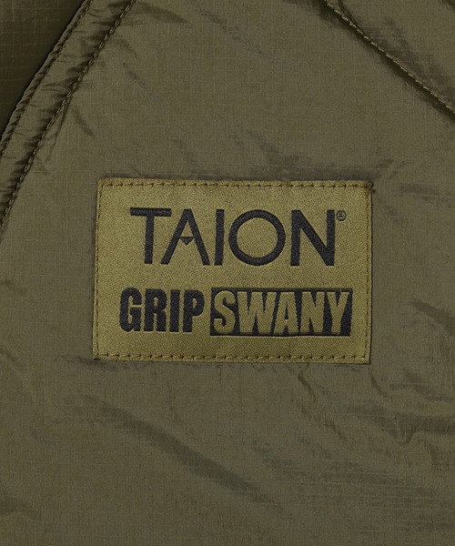 GRIP SWANY(グリップスワニー)の「【TAION-002VZWK-GS】 CORDURA DOWN VEST(ダウンベスト・メンズ・ブラック/オリーブ・S/M/L/XL/XXL)」の14枚目の写真