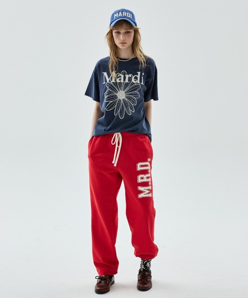 Mardi Mercredi(マルディメクルディ)の「TSHIRT FLOWERMARDI PIGMENT WASHING / Tシャツ フラワー マルディ ピグメント ウォッシング(Tシャツ/カットソー・レディース・ネイビー/ピンク/ブラウン・FREE)」の10枚目の写真