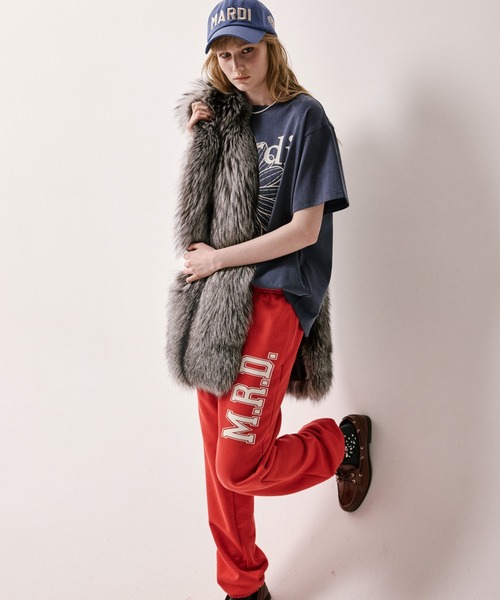 Mardi Mercredi(マルディメクルディ)の「TSHIRT FLOWERMARDI PIGMENT WASHING / Tシャツ フラワー マルディ ピグメント ウォッシング(Tシャツ/カットソー・レディース・ネイビー/ピンク/ブラウン・FREE)」の15枚目の写真