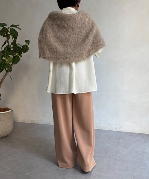 Jena espace merveilleux(ジェナ エスパスメルヴェイユ)の「トロミタックインシャツ(シャツ/ブラウス・レディース・オレンジ/カーキ/アイボリー・FREE)」の6枚目の写真