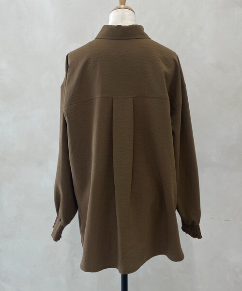 Jena espace merveilleux(ジェナ エスパスメルヴェイユ)の「トロミタックインシャツ(シャツ/ブラウス・レディース・オレンジ/カーキ/アイボリー・FREE)」の20枚目の写真