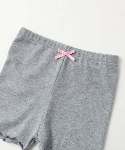 Lycee mine(リセマイン)の「【安心】1分丈レギンス(表起毛)【子供服】【キッズ】【女の子】(レギンス/スパッツ・キッズ・ブラック/トップグレー・120cm/140cm/110cm/100cm/130cm)」の3枚目の写真