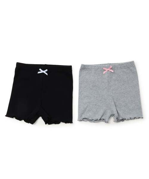 Lycee mine(リセマイン)の「【安心】1分丈レギンス(表起毛)【子供服】【キッズ】【女の子】(レギンス/スパッツ・キッズ・ブラック/トップグレー・120cm/140cm/110cm/100cm/130cm)」の6枚目の写真
