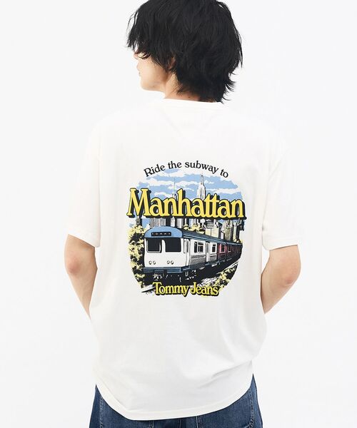 tommy jeans(トミー ジーンズ)の「NYCノベルティショートスリーブTシャツ(Tシャツ/カットソー・メンズ・ブラック/ホワイト・SMALL/LARGE/MEDIUM)」の6枚目の写真