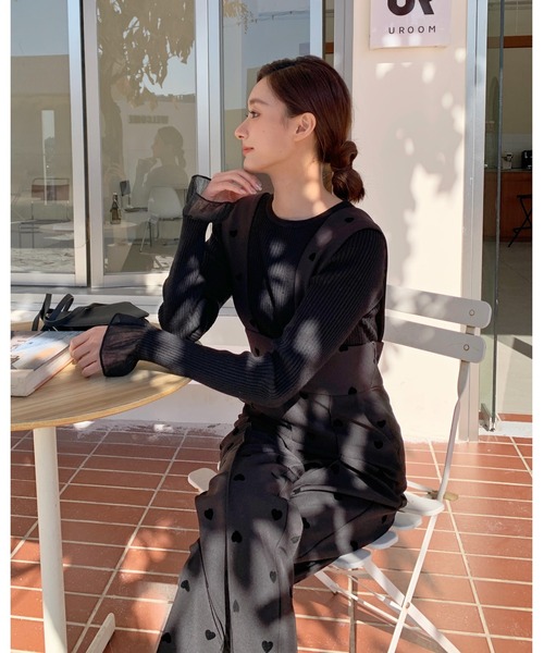 BIRTHDAY BASH（バースデイバッシュ）の「SHEER FRILL SLEEVE TOPS（シアーフリルスリーブトップス）（Tシャツ/カットソー・レディース・ブラック・S/M）」の22枚目の写真