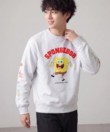 【SpongeBob/スポンジボブ】サガラ刺繍 ロゴ トレーナー