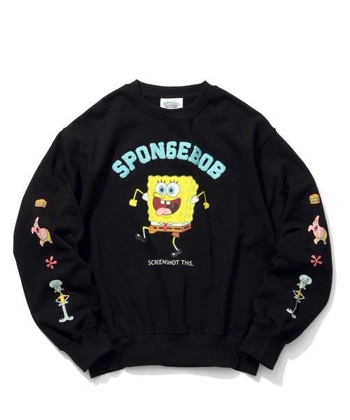 CORPUS TOKYO(コーパス トーキョー)の「【SpongeBob/スポンジボブ】サガラ刺繍 ロゴ トレーナー(スウェット・メンズ・ライトグレー/ブルー/レッド/ブラック・LL/L)」の17枚目の写真